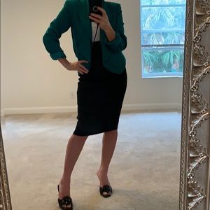 Green waterfall front jacket size S